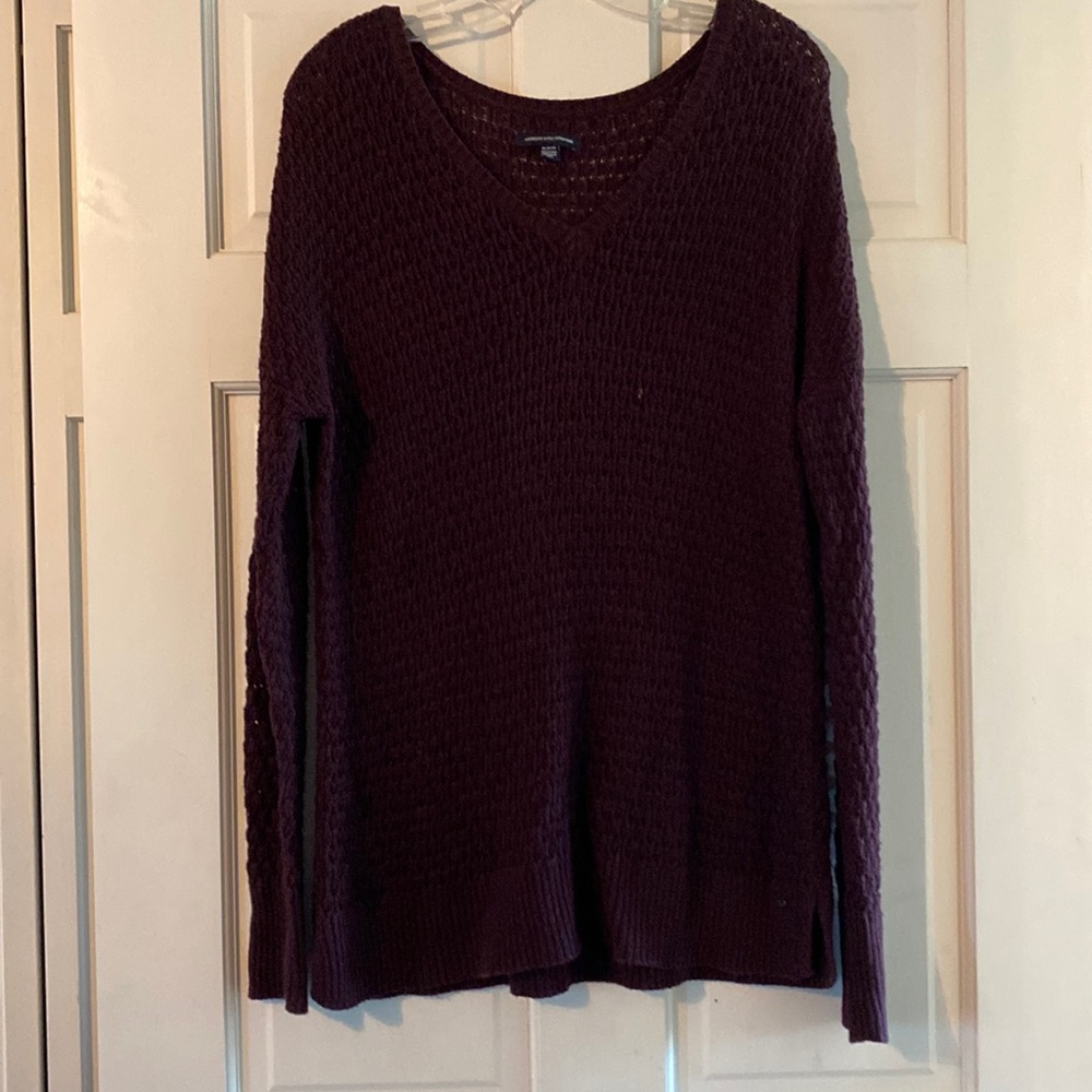 Purple American eagle sweater